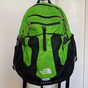 Green North Face Recon Backpack